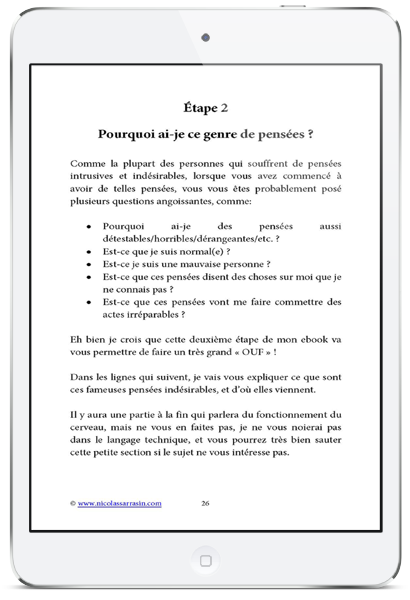 Comment se débarrasser des pensées intrusives et indésirables, ebook de Nicolas Sarrasin