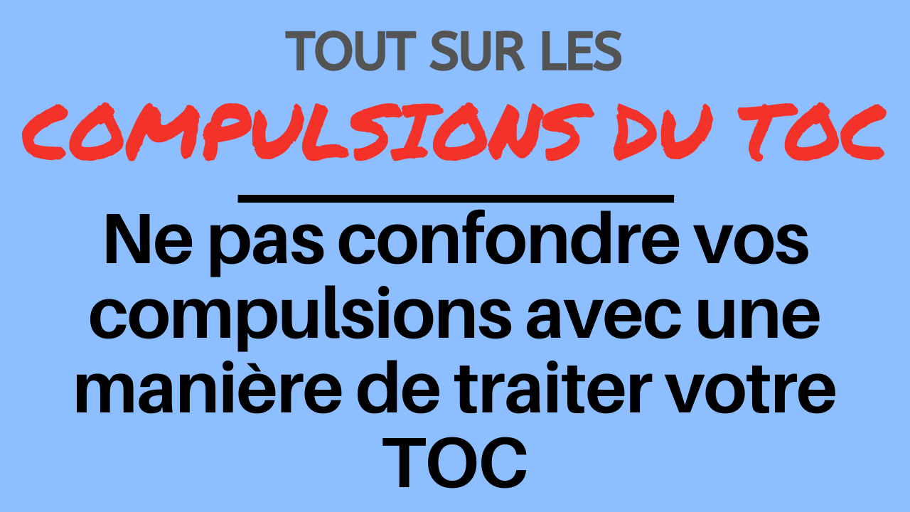Ne pas confondre vos compulsions avec le traitement ou la guérison Ne pas confondre vos compulsions avec le traitement ou la guérison