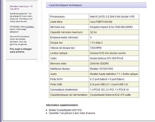 Exemple de mauvaise description de produit ecommerce